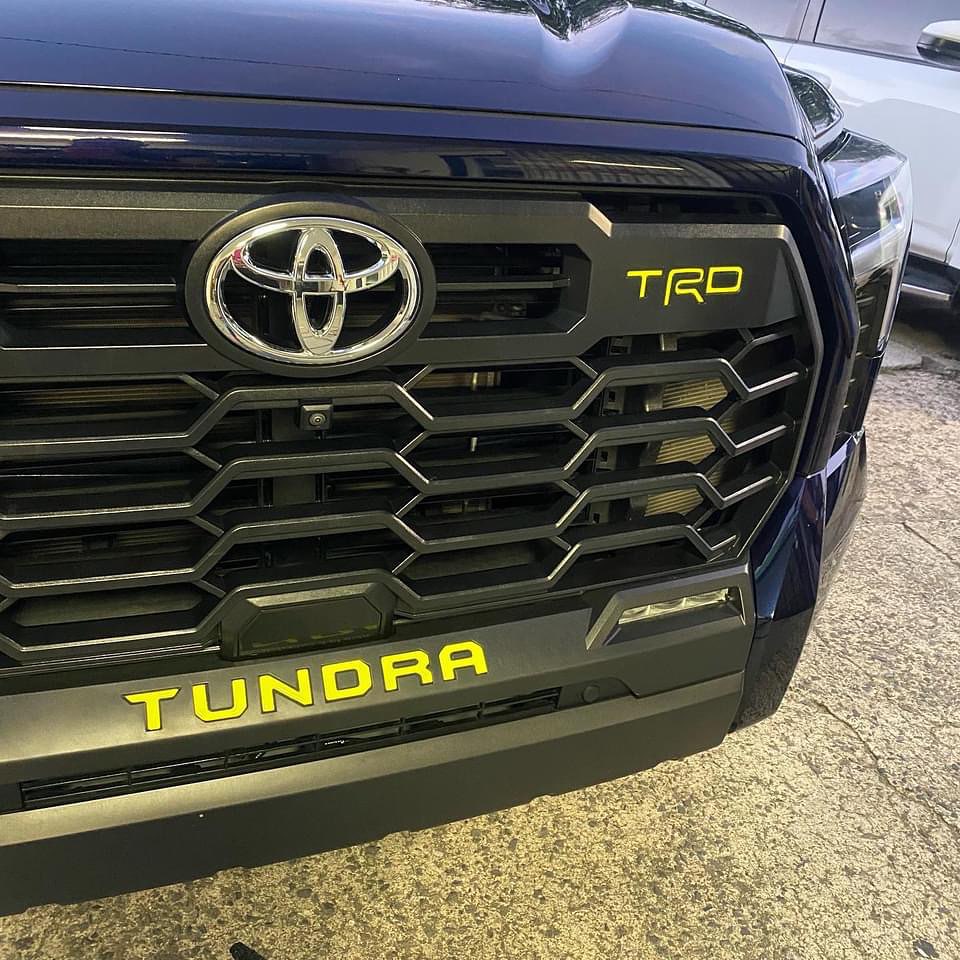 Tundra 2022 Gel Sticker for Tailgate Insert Letters