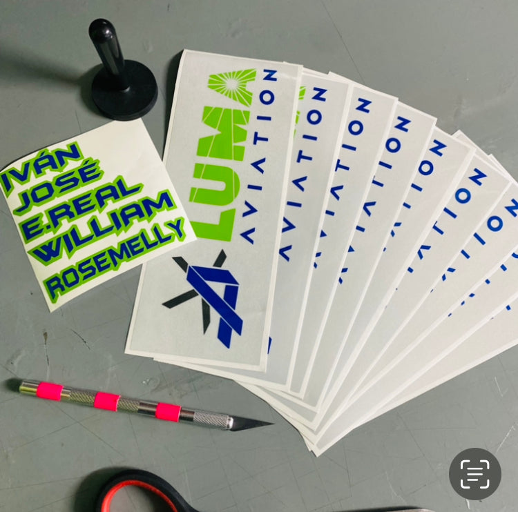 CUSTOM STICKERS WORK