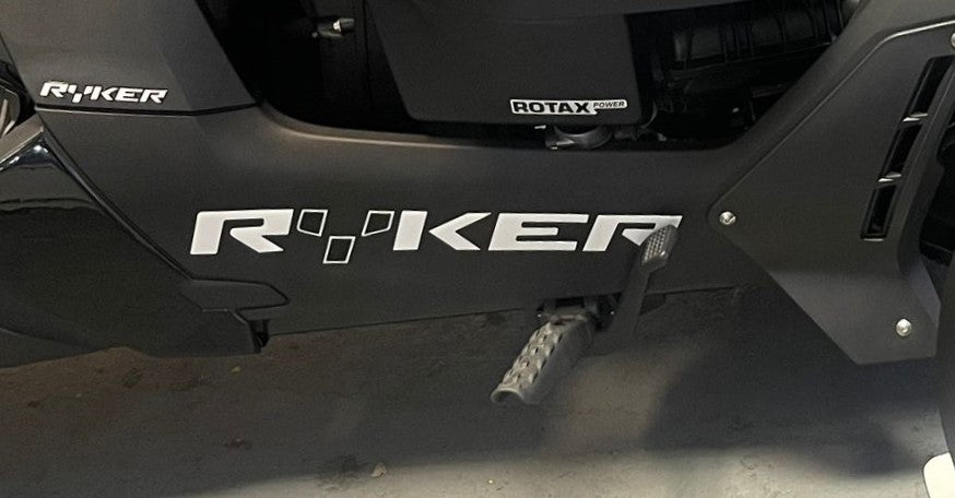 RYKER Letters in Gel Stickers for CAN-AM Ryker (2 Pieces)(22"X3")