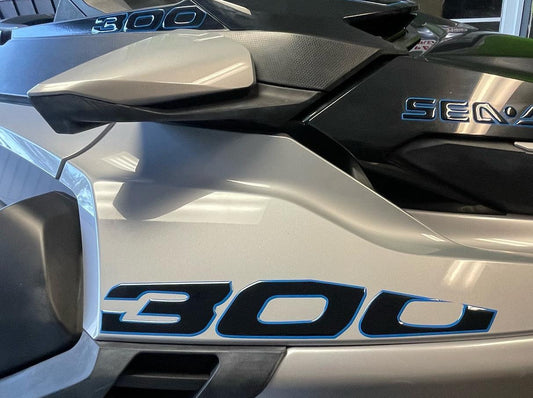 300 Sea Doo Gel Sticker (Large) 14"x2.5" (2 pcs)