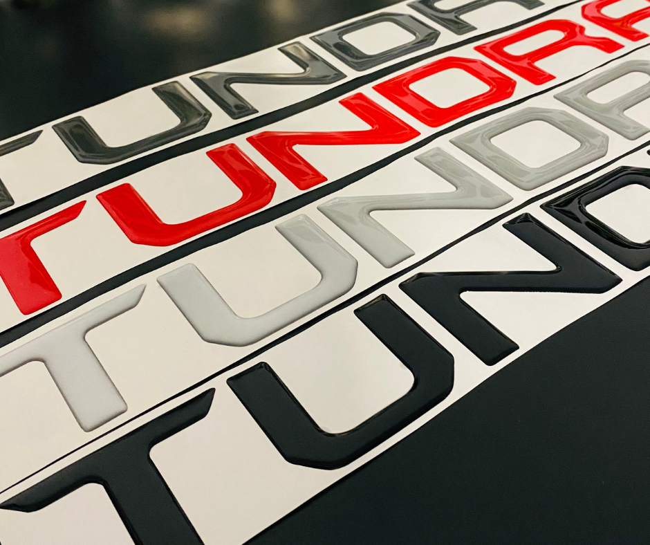 Tundra 2014-2021 Gel Sticker for Tailgate Insert Letters