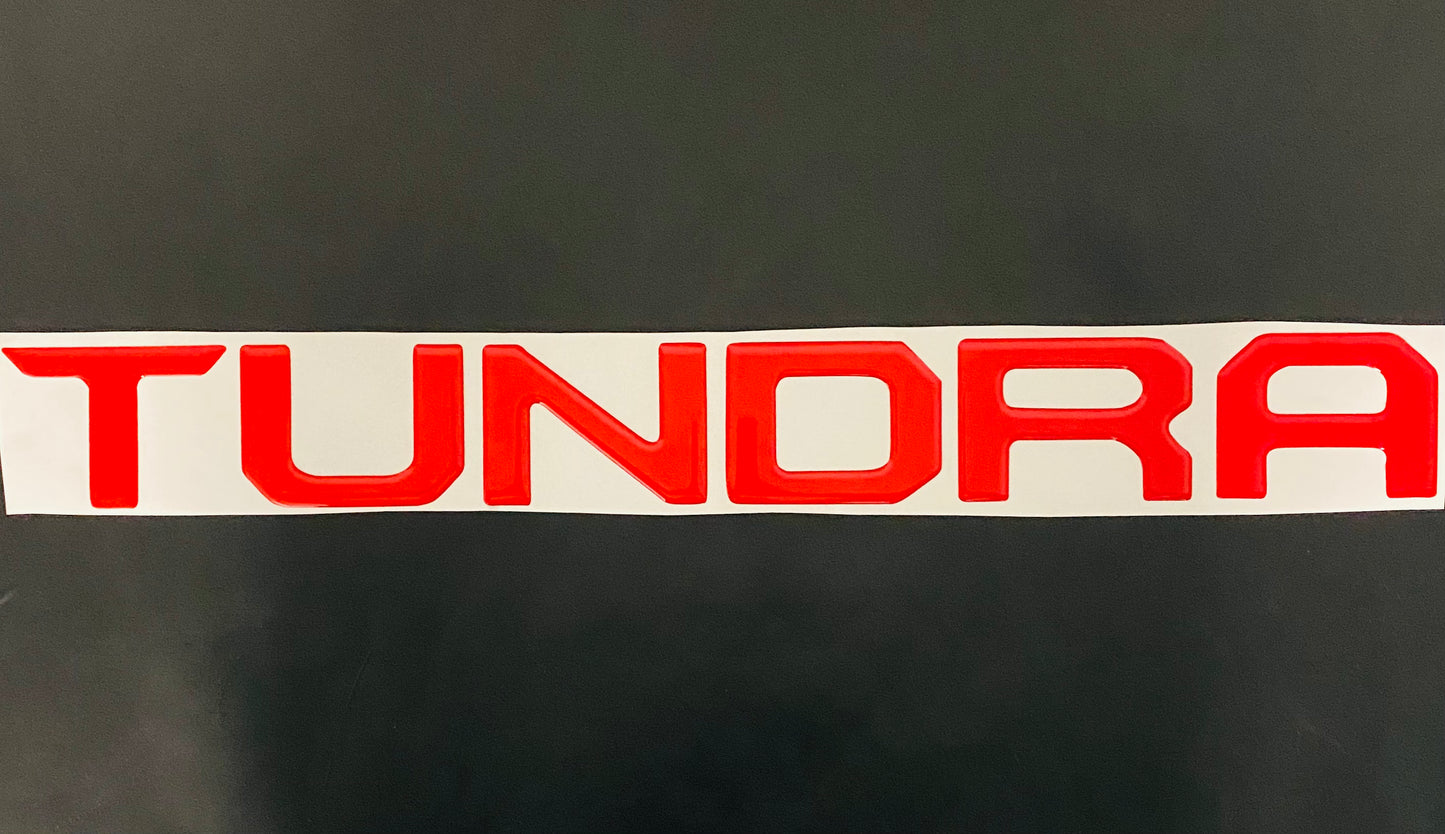 Tundra 2014-2021 Gel Sticker for Tailgate Insert Letters