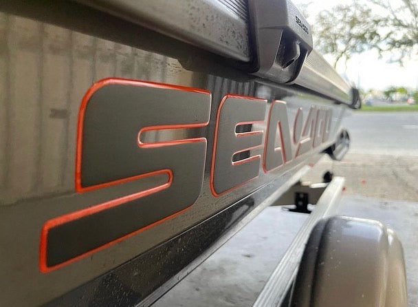 SEA DOO for the bottom of the sides Gel Graphics (2 Pieces) (31"x 3" aprox.)