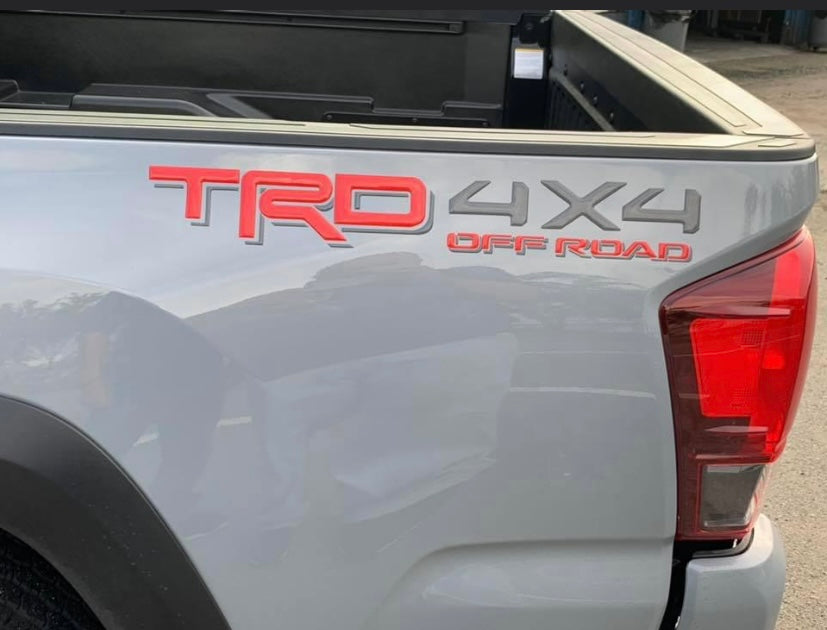 TRD 4X4 SPORT and TRD 4X4 OFF ROAD for TACOMA 2016-2022 Side Gel Sticker