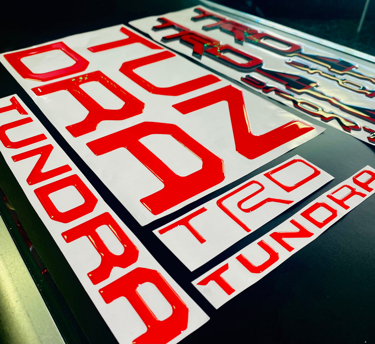 Tundra 2022 Gel Sticker for Tailgate Insert Letters