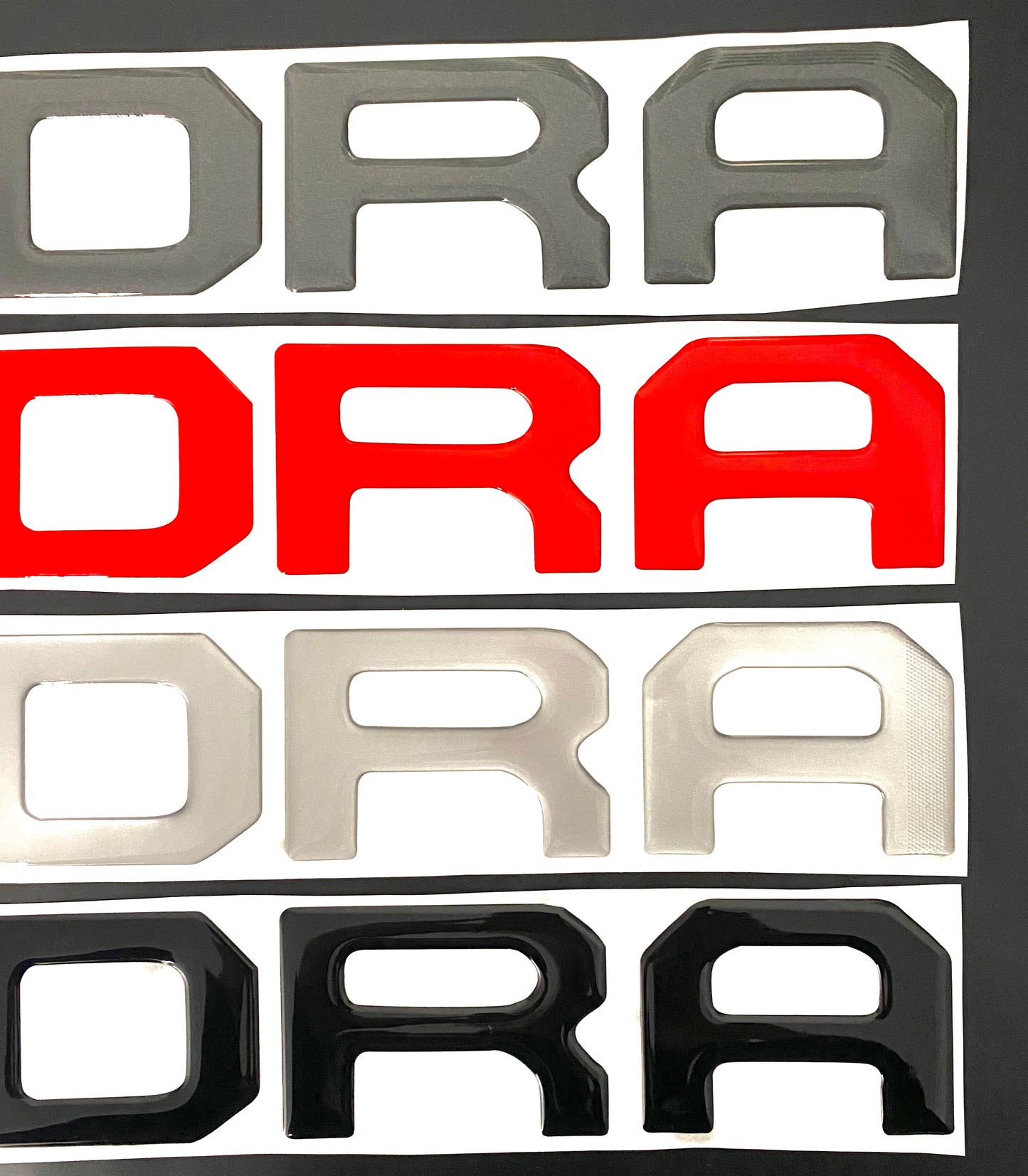 Tundra 2014-2021 Gel Sticker for Tailgate Insert Letters