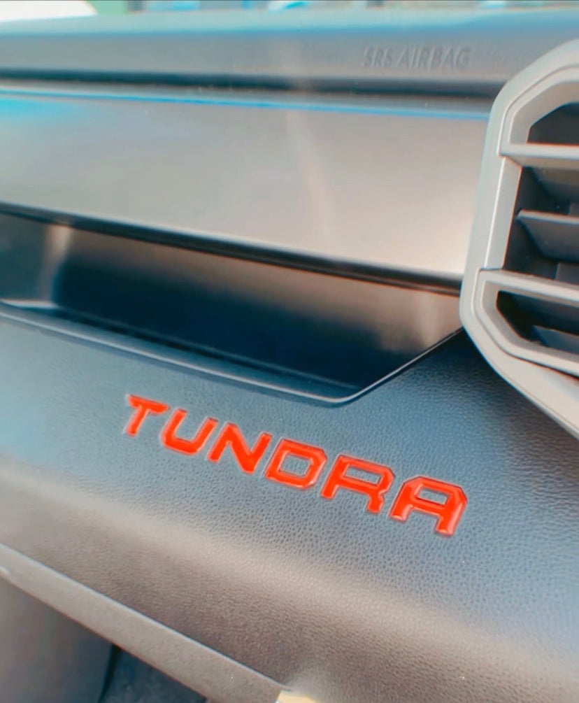 Tundra 2022 Gel Sticker for Tailgate Insert Letters
