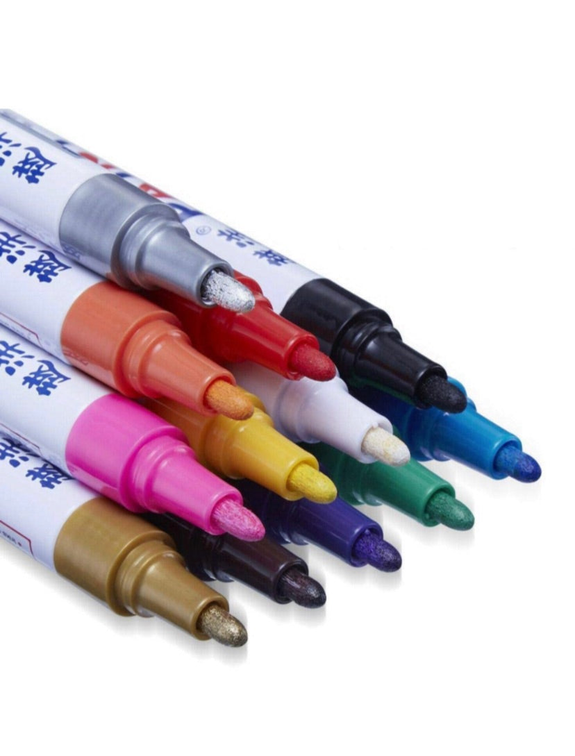 Waterproof Color Permanent Markers for Cars