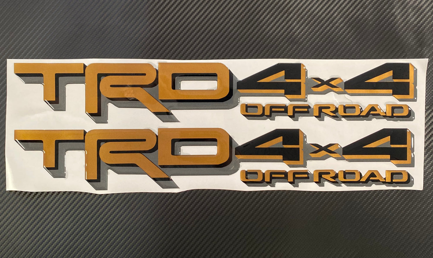 TRD 4X4 SPORT for TUNDRA 2022 Side Gel Sticker