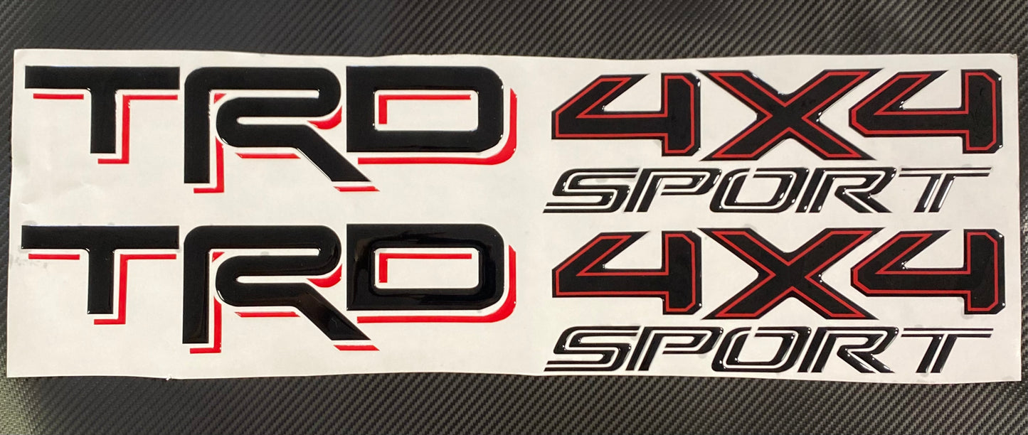 TRD 4X4 SPORT and TRD 4X4 OFF ROAD for TACOMA 2016-2022 Side Gel Sticker