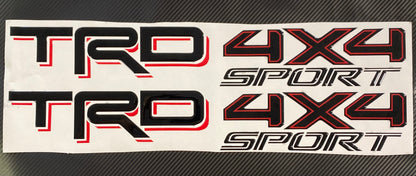 TRD 4X4 SPORT and TRD 4X4 OFF ROAD for TACOMA 2016-2022 Side Gel Sticker