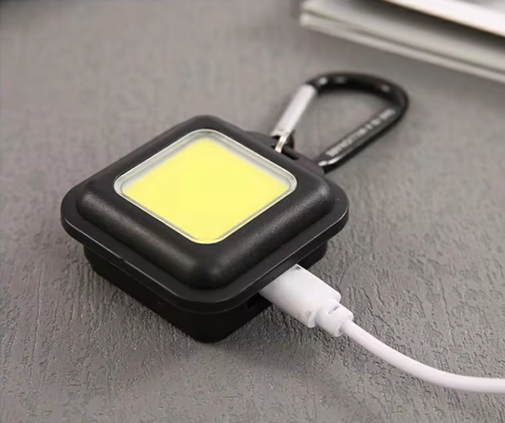 Mini LED Keychain Portable Flashlight USB Charging