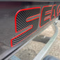 SEA DOO for the bottom of the sides Gel Graphics (2 Pieces) (31"x 3" aprox.)