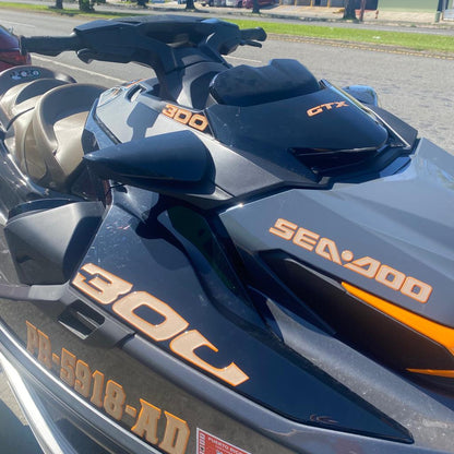 300 Sea Doo Gel Sticker (Large) 14"x2.5" (2 pcs)