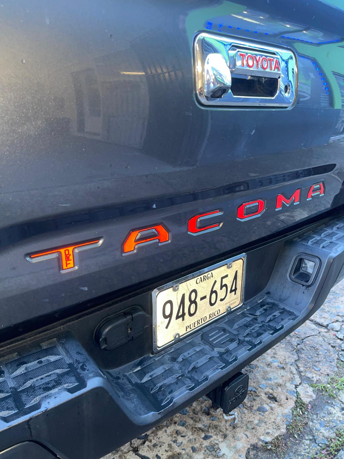 Tacoma 2016-2022 Gel Sticker for Tailgate Insert Letters