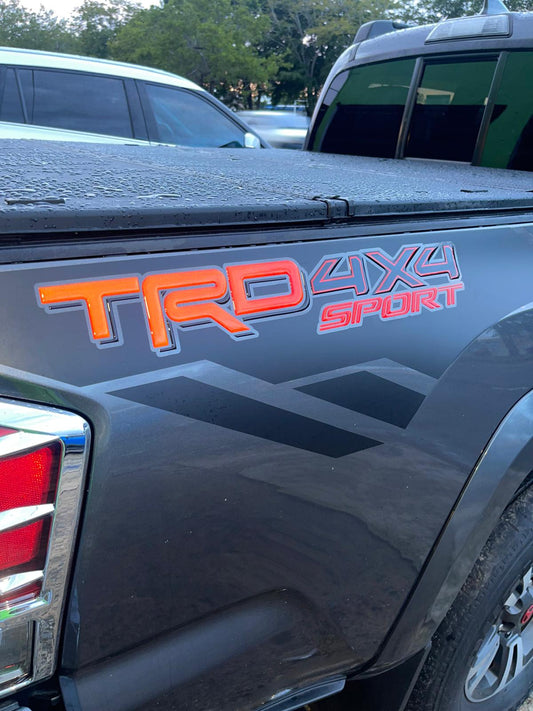 TRD 4X4 SPORT and TRD 4X4 OFF ROAD for TACOMA 2016-2022 Side Gel Sticker