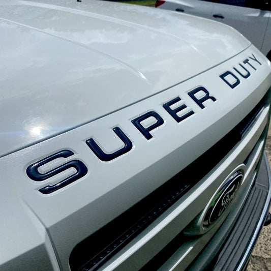 SUPER DUTY 2023 Gel Sticker for Hood Insert Letters