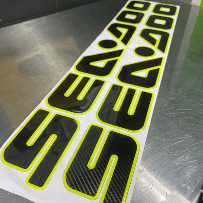 SEA DOO for the bottom of the sides Gel Graphics (2 Pieces) (31"x 3" aprox.)