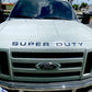 SUPER DUTY 2023 Gel Sticker for Hood Insert Letters