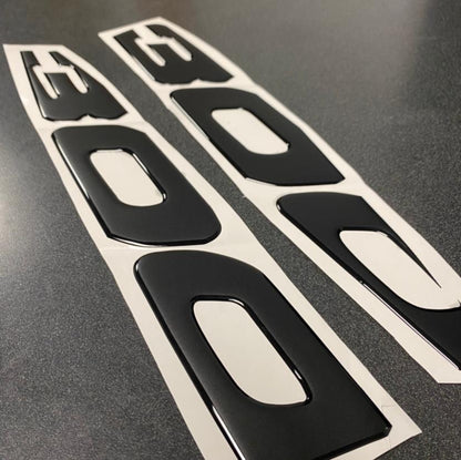 300 Sea Doo Gel Sticker (Large) 14"x2.5" (2 pcs)