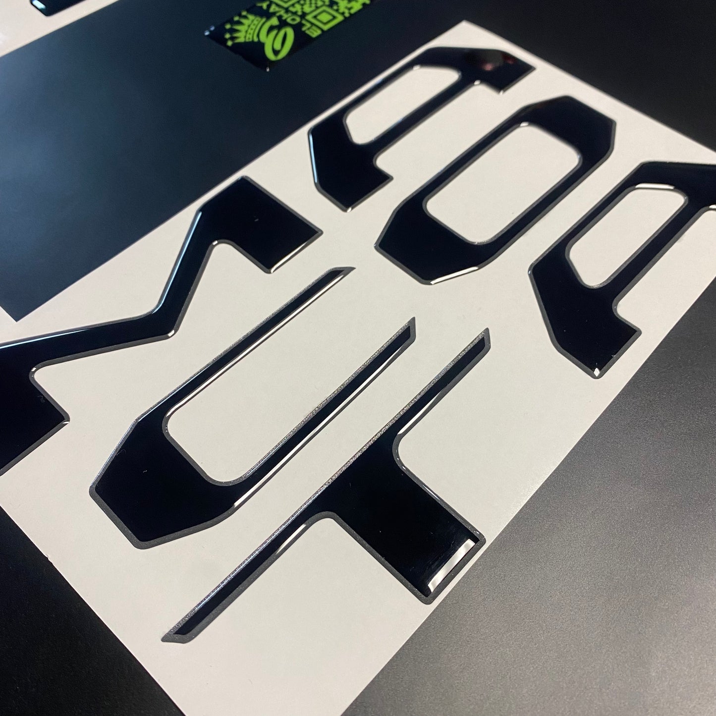 Tacoma 2024 Gel Sticker for Tailgate Insert Letters