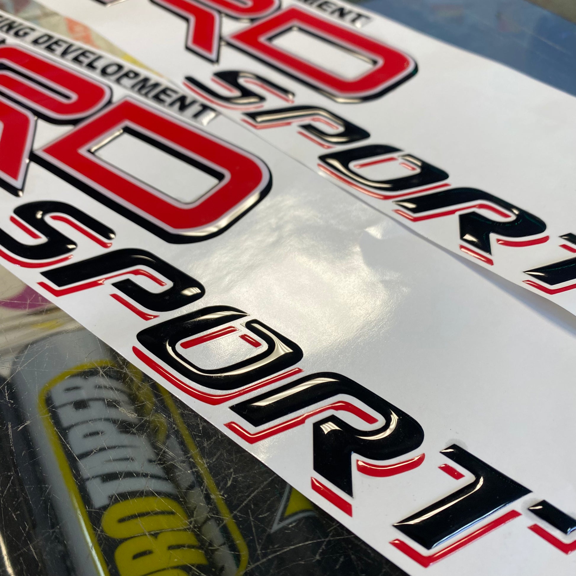 Rtrd Sticker Under Development Racing Toyota Racing Development TRD Sport Gel Sticker – Elohay Shop