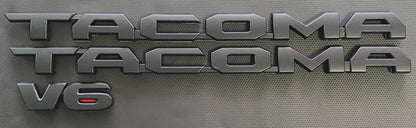 Tacoma Emblem Letters Black Matte (not for Overlay)