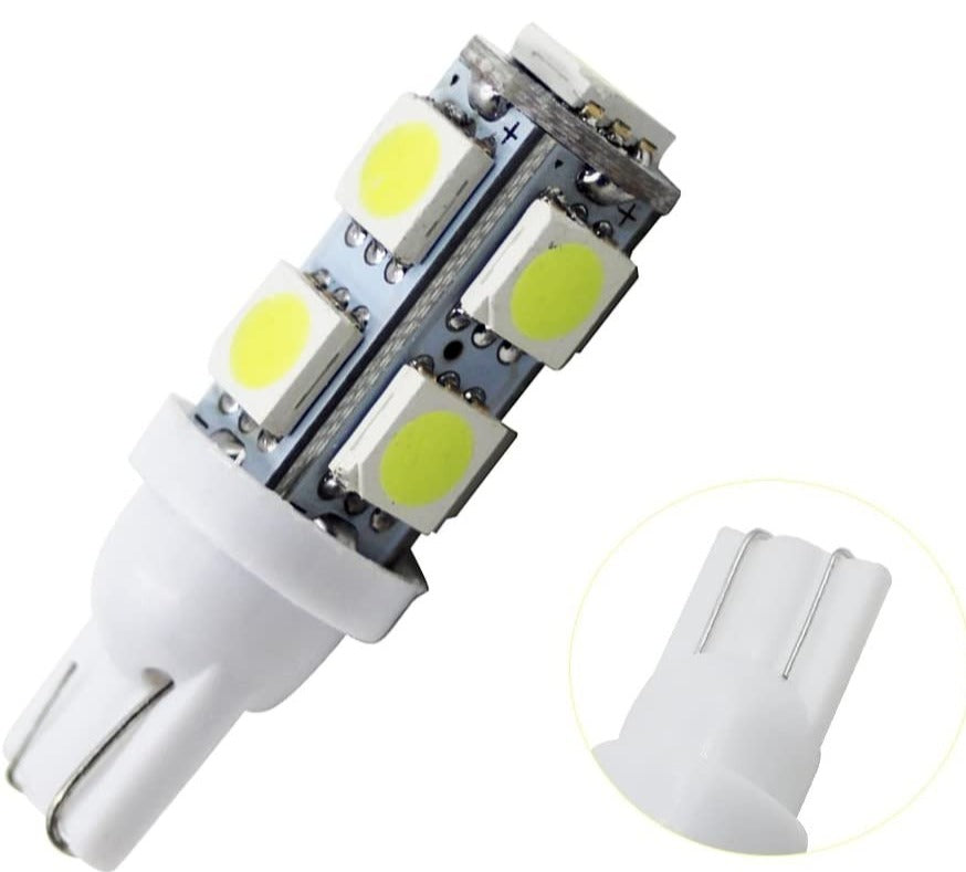 T10 W5W 9-SMD 5050 LED Interior Light Bulbs (2 pcs)