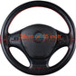 Steering Wheel "Braid-on" Flat Leather Cover