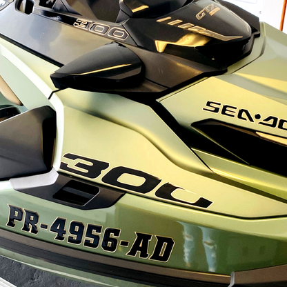 300 Sea Doo Gel Sticker (Large) 14"x2.5" (2 pcs)