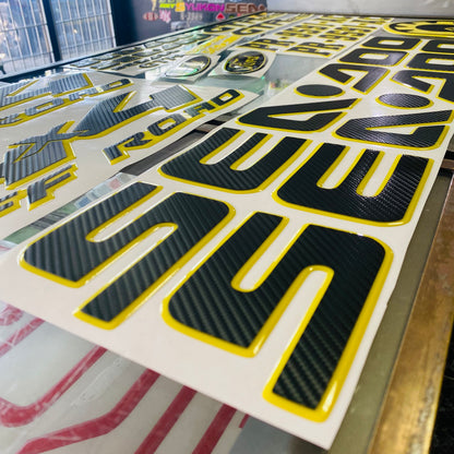 SEA DOO for the bottom of the sides Gel Graphics (2 Pieces) (31"x 3" aprox.)