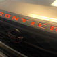 Frontier 2022 Gel Sticker for Tailgate Insert Letters