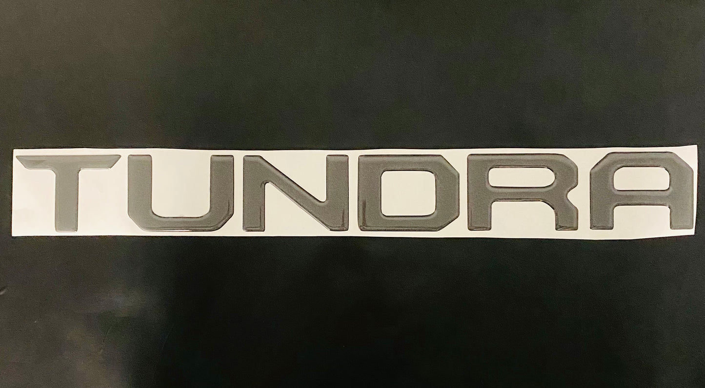 Tundra 2014-2021 Gel Sticker for Tailgate  Insert Letters