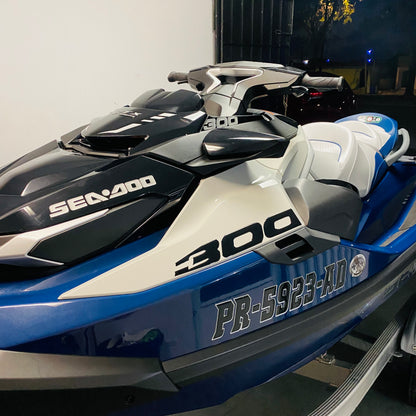 300 Sea Doo Gel Sticker (Large) 14"x2.5" (2 pcs)