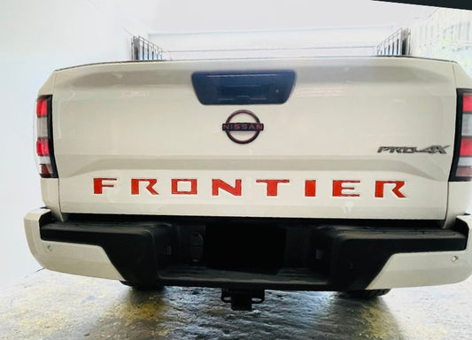 Frontier 2022 Gel Sticker for Tailgate Insert Letters