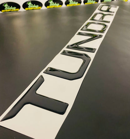 Tundra 2014-2021 Gel Sticker for Tailgate  Insert Letters