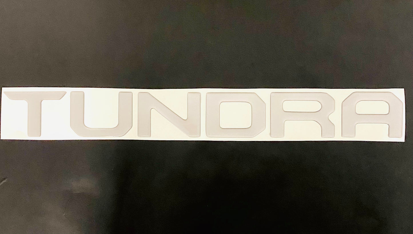 Tundra 2014-2021 Gel Sticker for Tailgate  Insert Letters