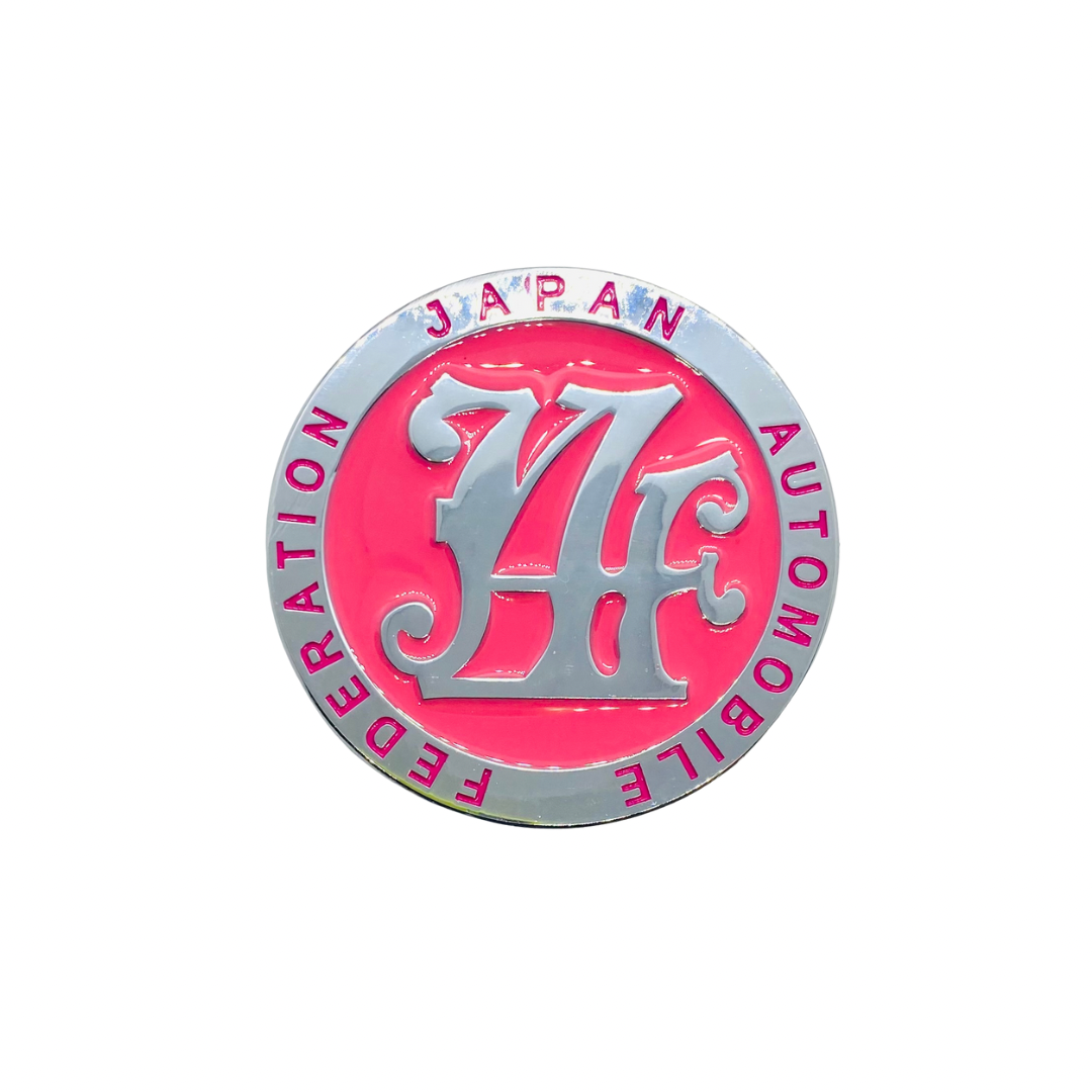 JDM Metal JAF Front Grill Emblem Badge (Japan Automobile Federation)