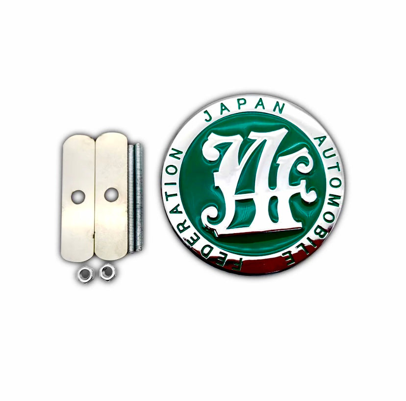 JDM Metal JAF Front Grill Emblem Badge (Japan Automobile Federation)