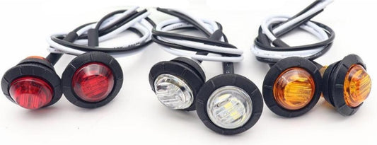 Mini Round LED Marker Indicators Light (2 pcs)