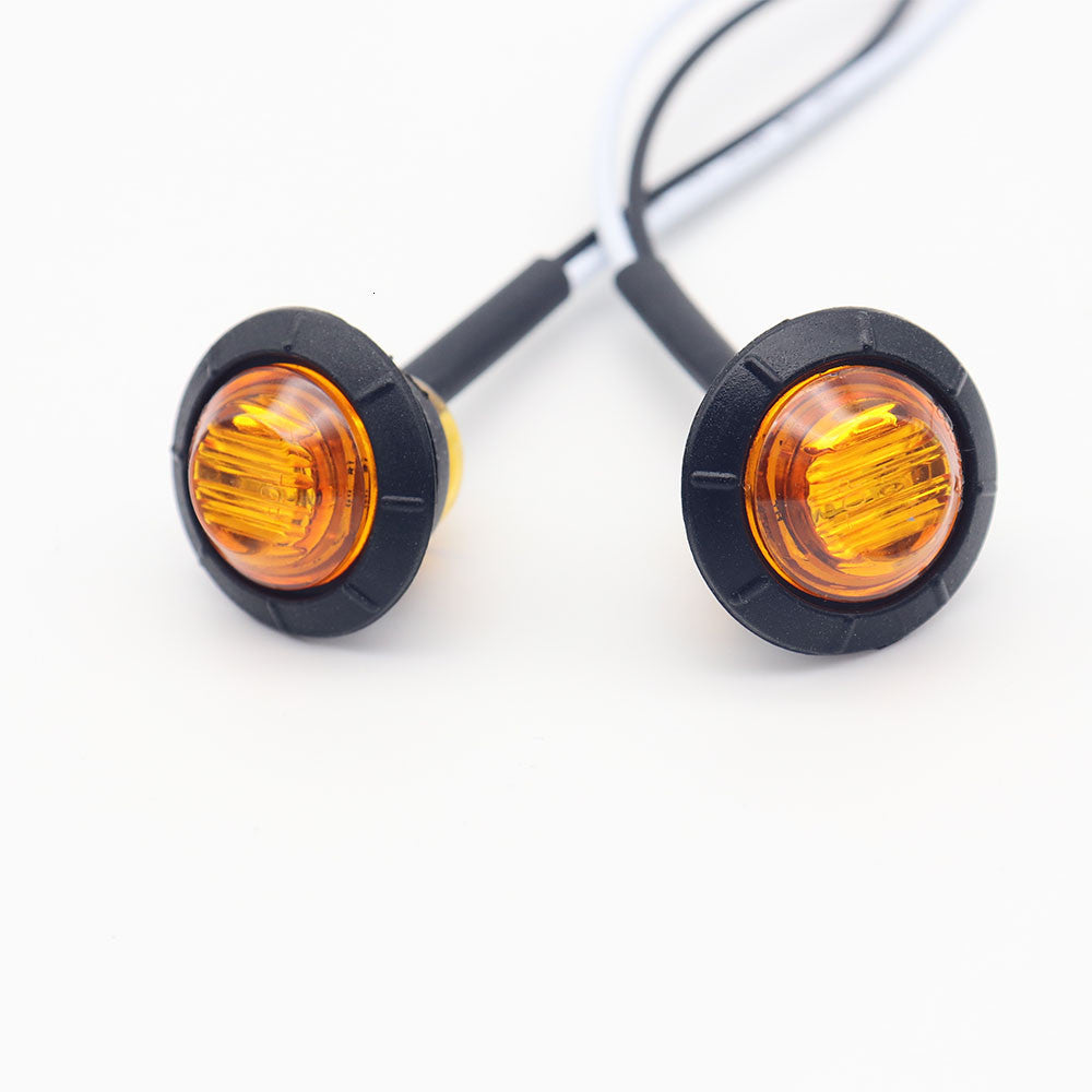 Mini Round LED Marker Indicators Light (2 pcs)