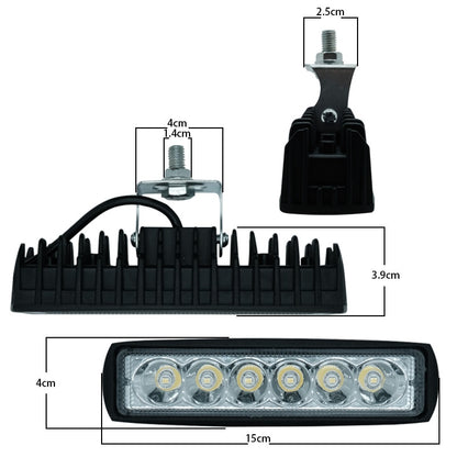 LED Work Light 6-LEDS 1800LM 6000k