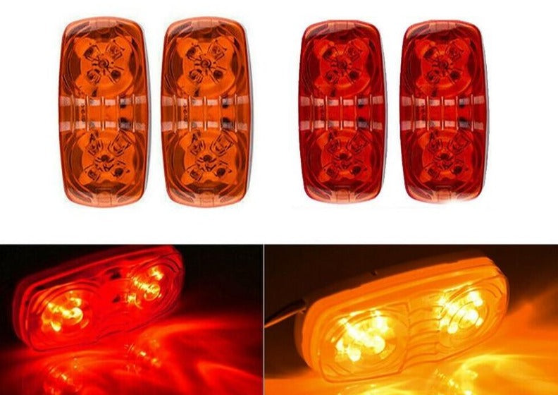 Truck Side Marker Lights Double Bullseye (2 pcs)